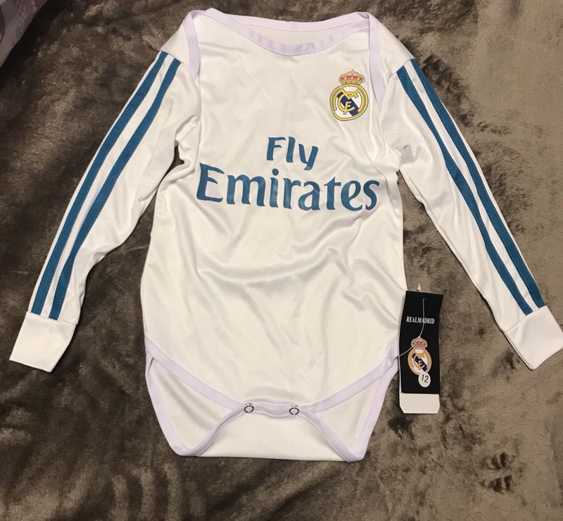 Real Madrid home 12mo bodysuit