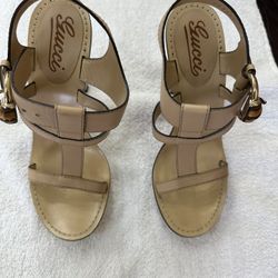 Cartier Earrings And Gucci Height hills Sandals 