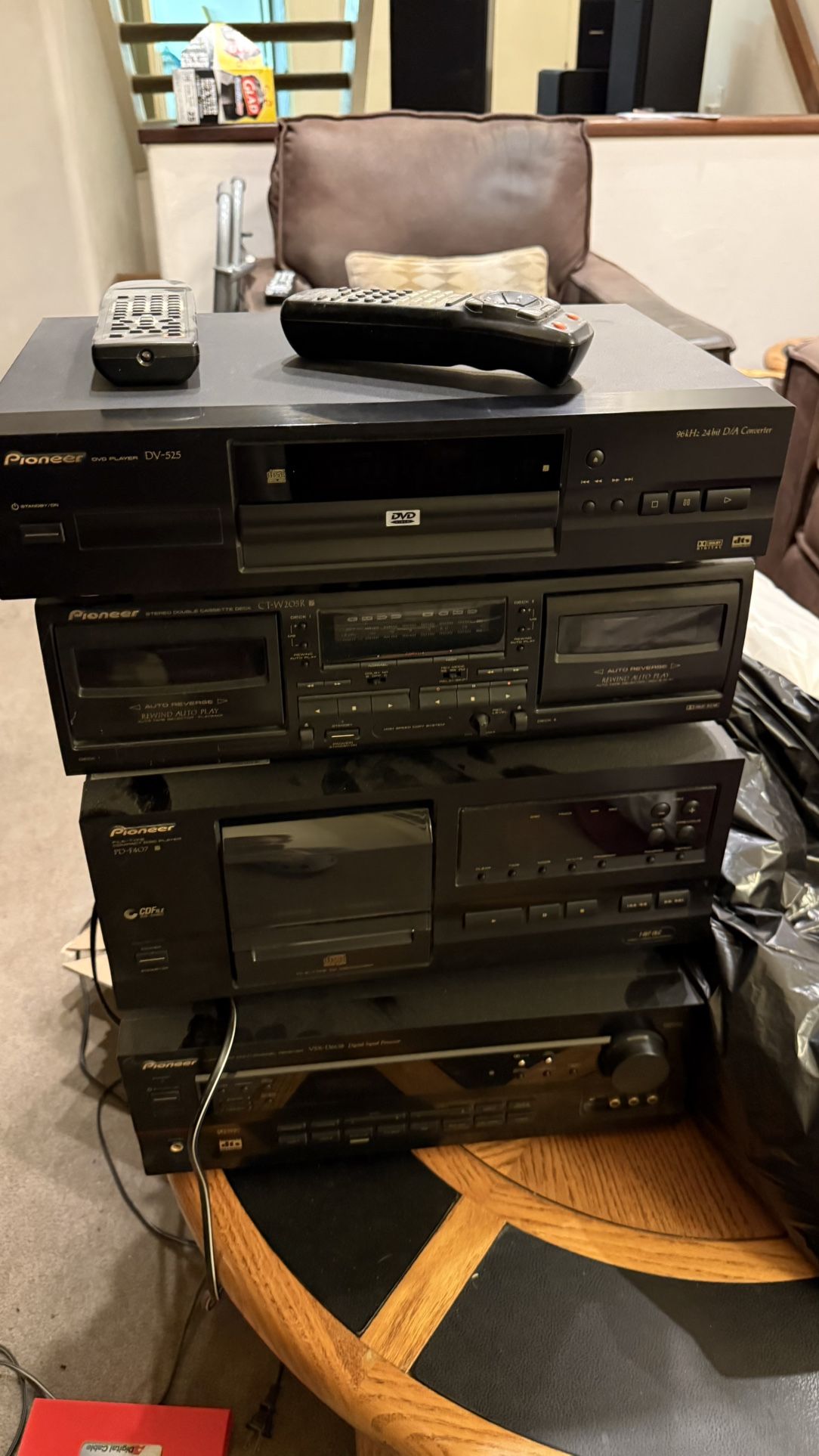 Vintage Pioneer Surround Sound System - DVD, CD, Cassette, AV Receiver & 5.1 Speakers