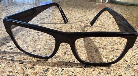Prada Black Acetate Eyeglass Frames