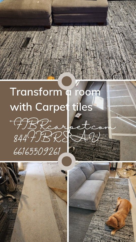 Repurposed carpet Tiles