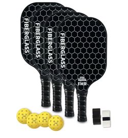 Pickleball Paddles Set of 2 with 4 Balls