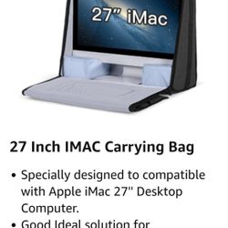Damero Carrying Tote Bag Compatible with Apple 27" iMac Desktop Computer, Travel Storage Bag