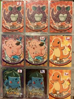 Collection of 36 Pokémon Topps TV Animation Episode Cards 1999