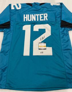 Travis Hunter #12 Signed Autographed Jacksonville Jaguars Custom Jersey With COA