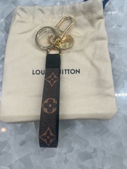 Brown Monogram Wristlet Keychain