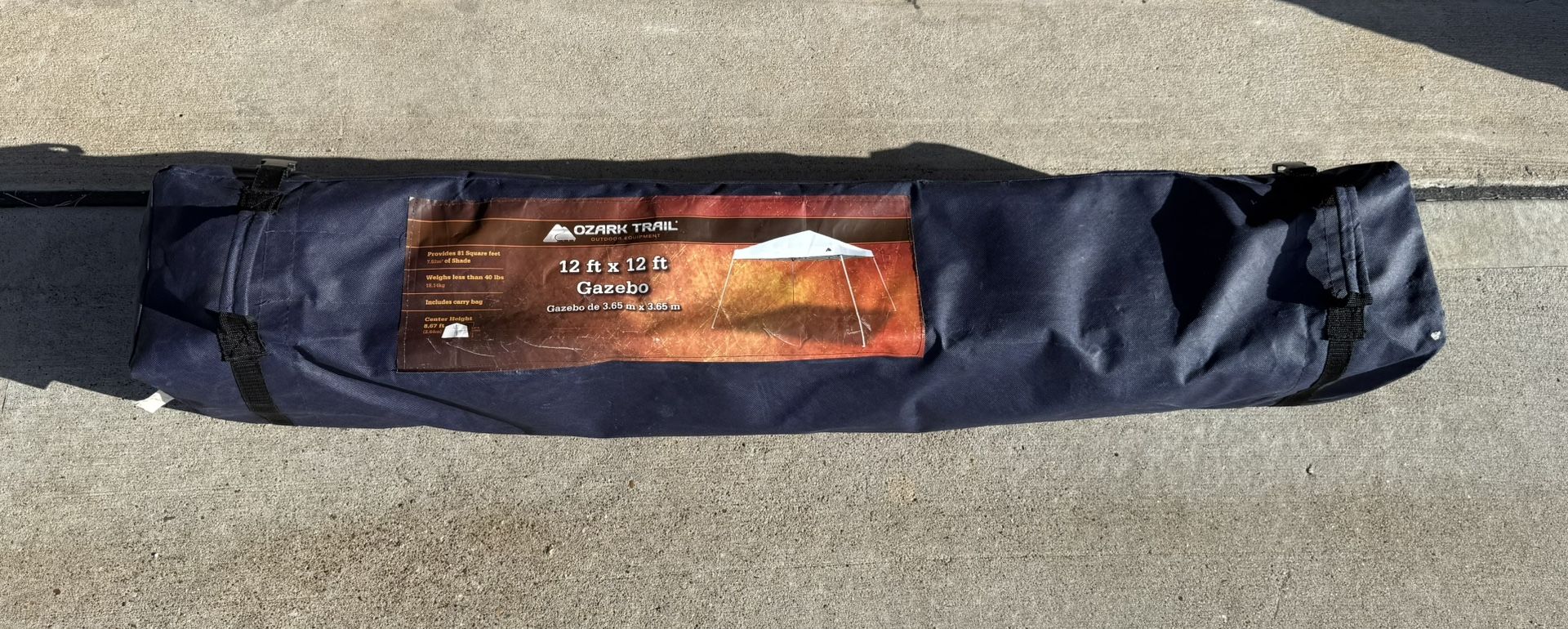 Ozark Trail 12' x 12' Instant Straight Leg Canopy for Camping