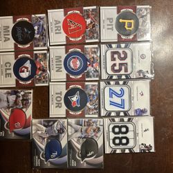 12 MLB Relic Cards