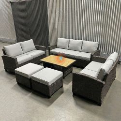 9-Seater Outdoor Sectional Patio Furniture Set