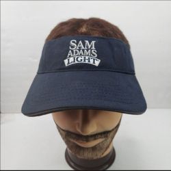 Sam Adams Light Visor Unisex Adult Navy Blue Adjustable One Size Fits All