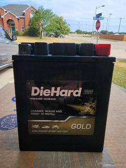 New 🔋 NEW DieHard Gold AGM Powersports Battery TX14AHL – 210 CCA