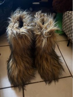 Furry boots