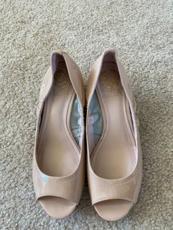Vince Camuto open toe wedges beige Tan Size 6