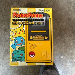 Nintendo Game Boy Pocket Printer Pikachu Yellow Box 