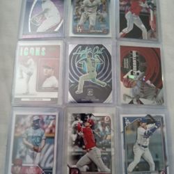 9 Card Shohei Ohtani Lot.