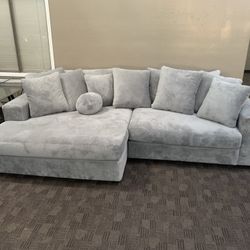 Deep Oversized Grey Sectional