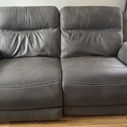Leather Power Reclining Sofa