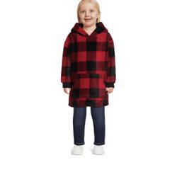 Toddler Unisex Faux Sherpa Hoodie, Size 2T