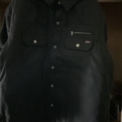 New With Tags Dickies Mens Hooded jacket , Quilted Inside , Baggy Relaxed Fit 2XL 