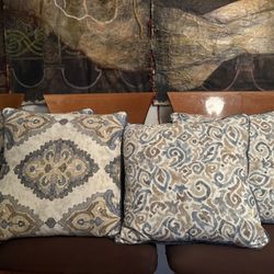 4  Sofa / Couch Pillows 