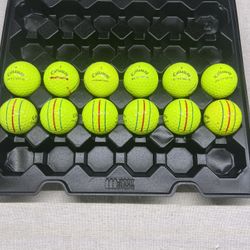 Yellow Callaway Triple Track Golf Balls Each Dozen For $10