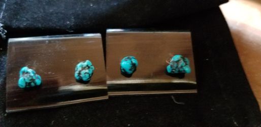 Authentic turquoise on 925 silver posts