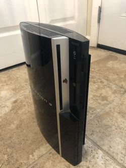 sony playstation 3 ps3 fat tested works console only