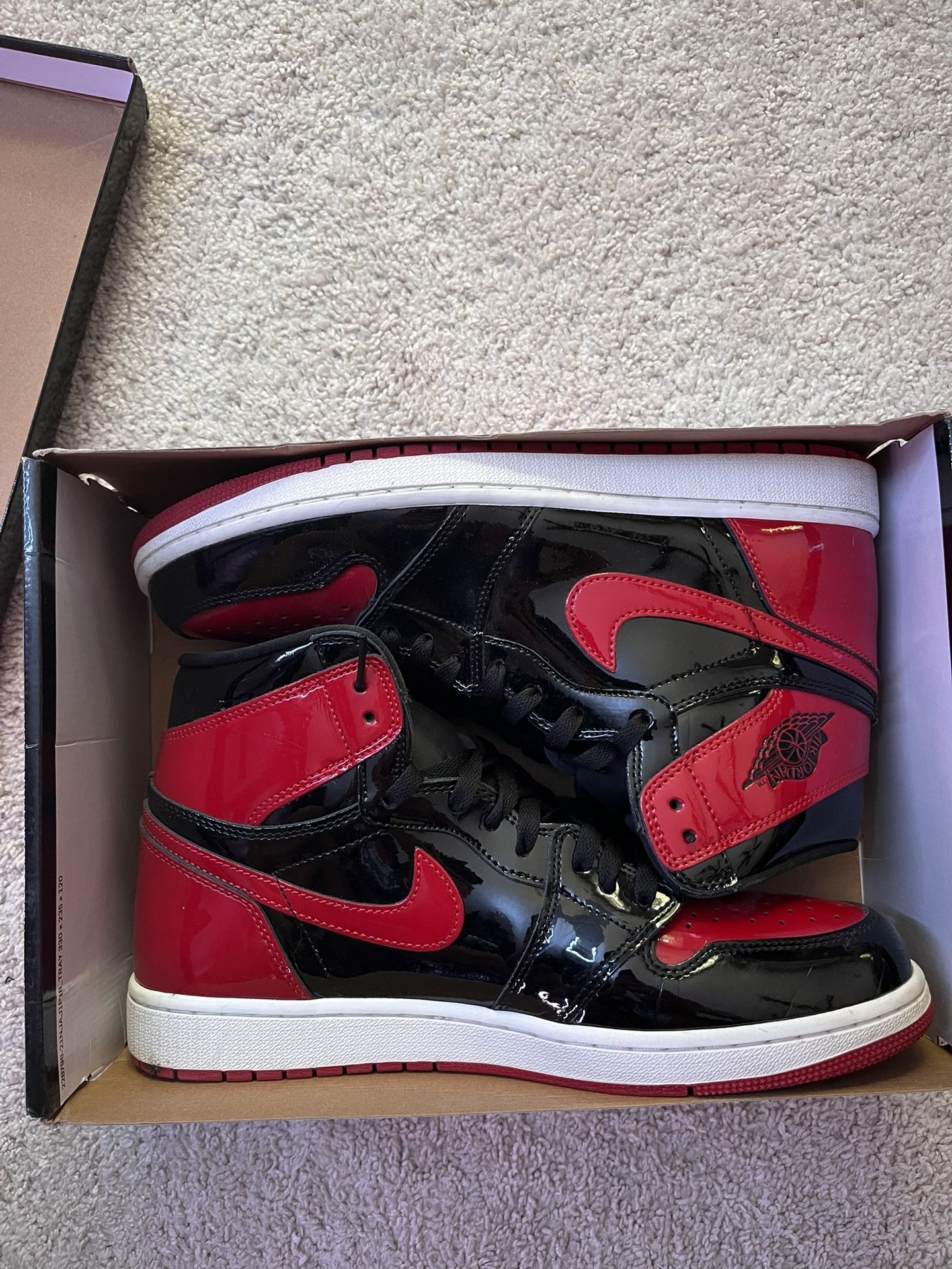 Jordan 1 Patent Bred Size 12