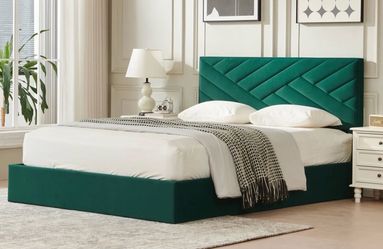 Queen size bed with storage
