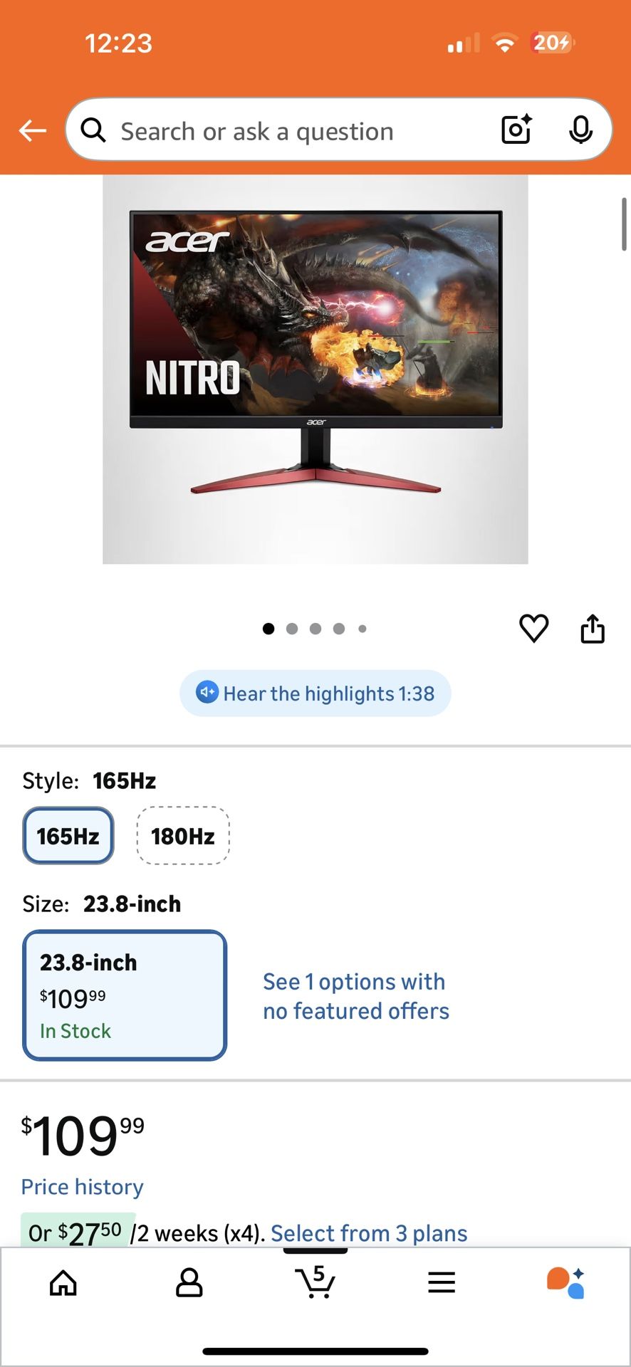 Two Monitors And One Monitor Arm 