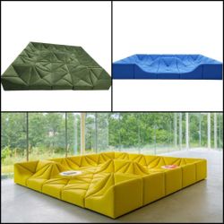 BRAND NEW DUNE SOFAS SET. SIZE 12X12X12X12FT VELVET FABRIC  CUSTOM MADE AVAILABLE