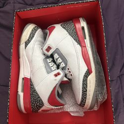 White red and black Air Jordan 3 retro 5y