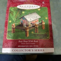 2000 Hallmark BAIT SHOP ORNAMENT