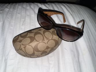 Vintage Y2K Coach Megan Sunglasses W/ Case Tortoise