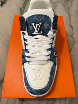 Louis Vuitton LV Trainer Denim Monogram Sneakers