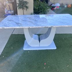 Faux Marble Dining Table 