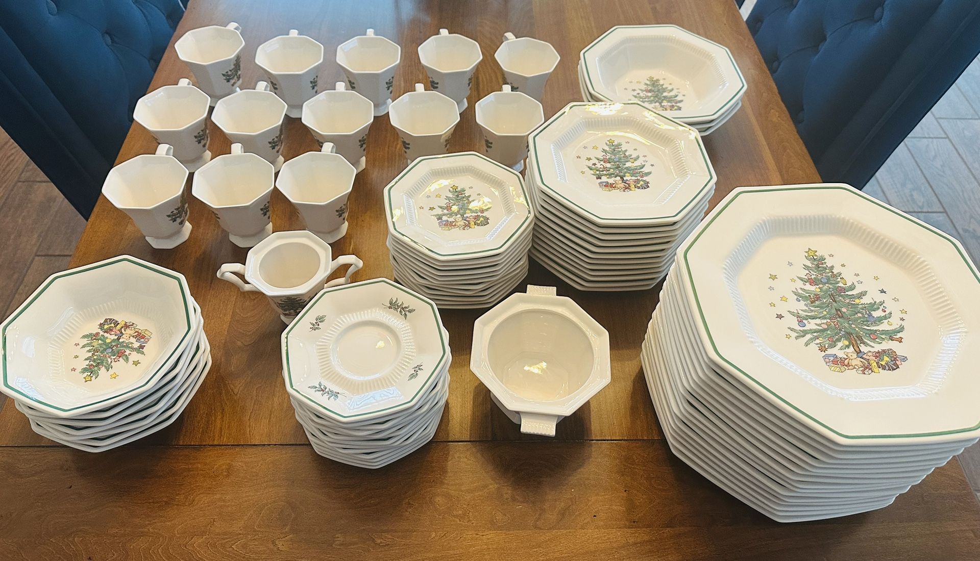 Vintage NIKKO Christmastime Dishware China Dinnerware