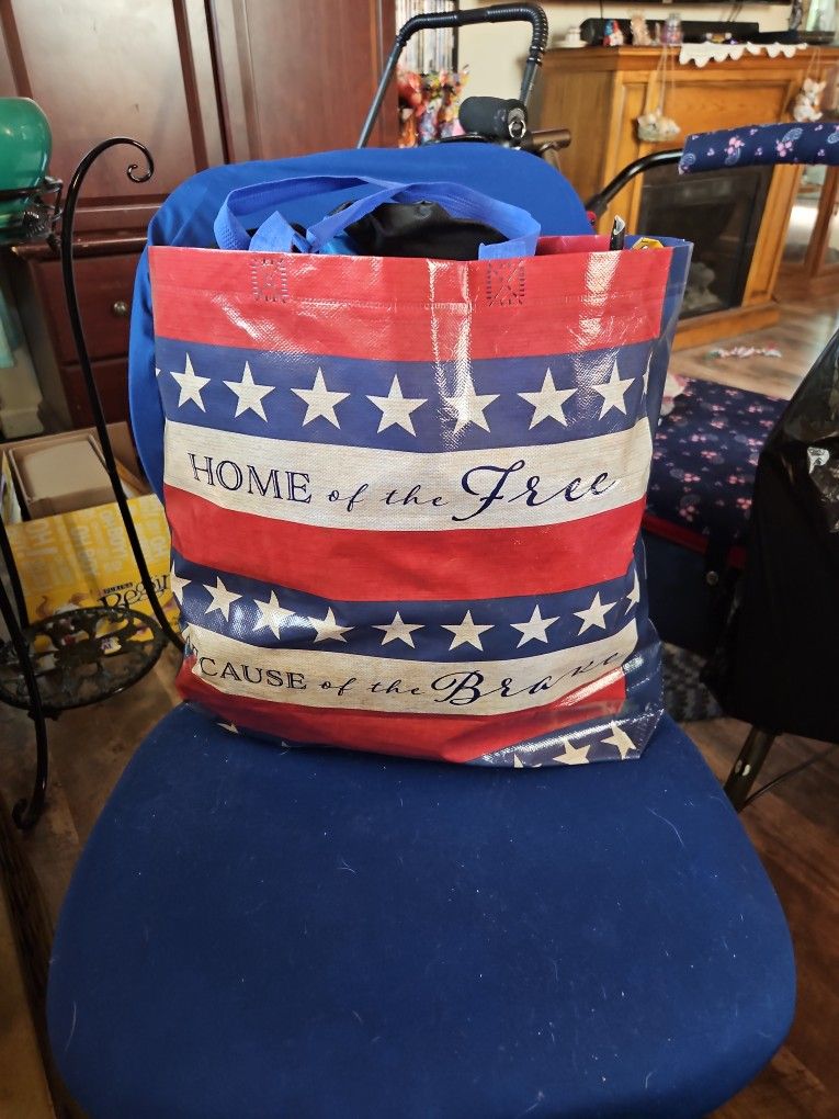 Bag Of grocery Bags Plastic And Cloth,
