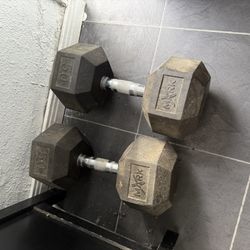50 Lbs Dumbbells Pair