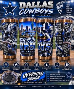 Dallas Cowboys 20oz UV Printed Full Wrap Tumbler