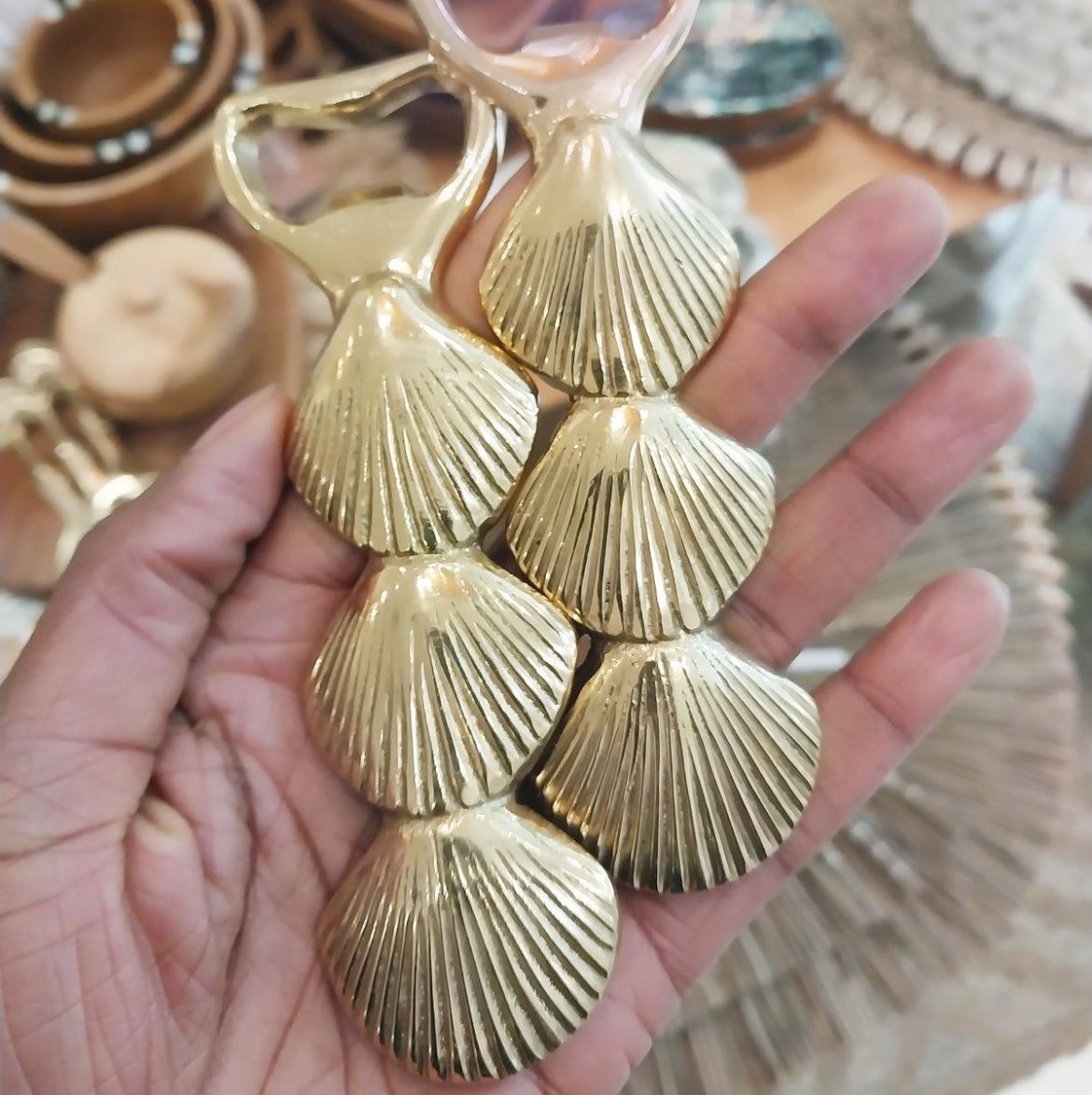 Gold Shell Bottle Openers (2)