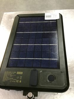 Solar powered construction light