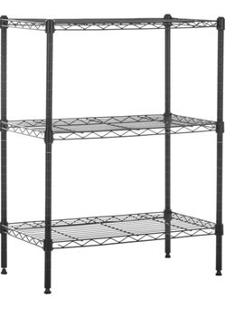 Heavy-Duty 3-Tier Metal Storage Shelf – $50