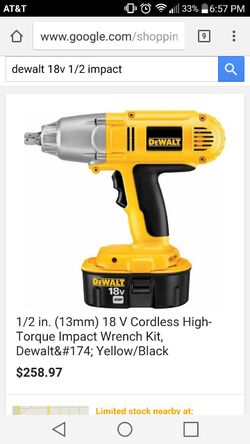 Dewalt cordless 18v impact wrench.