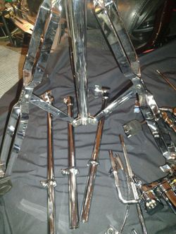 Heavy Duty 14-Piece Ludwig Hardware Lot - Speed King, Tom System, Boom Arms