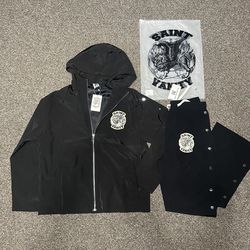 Saint Vanity black tracksuit set  Size medium