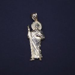 San Judas Silver Pendant/Plata