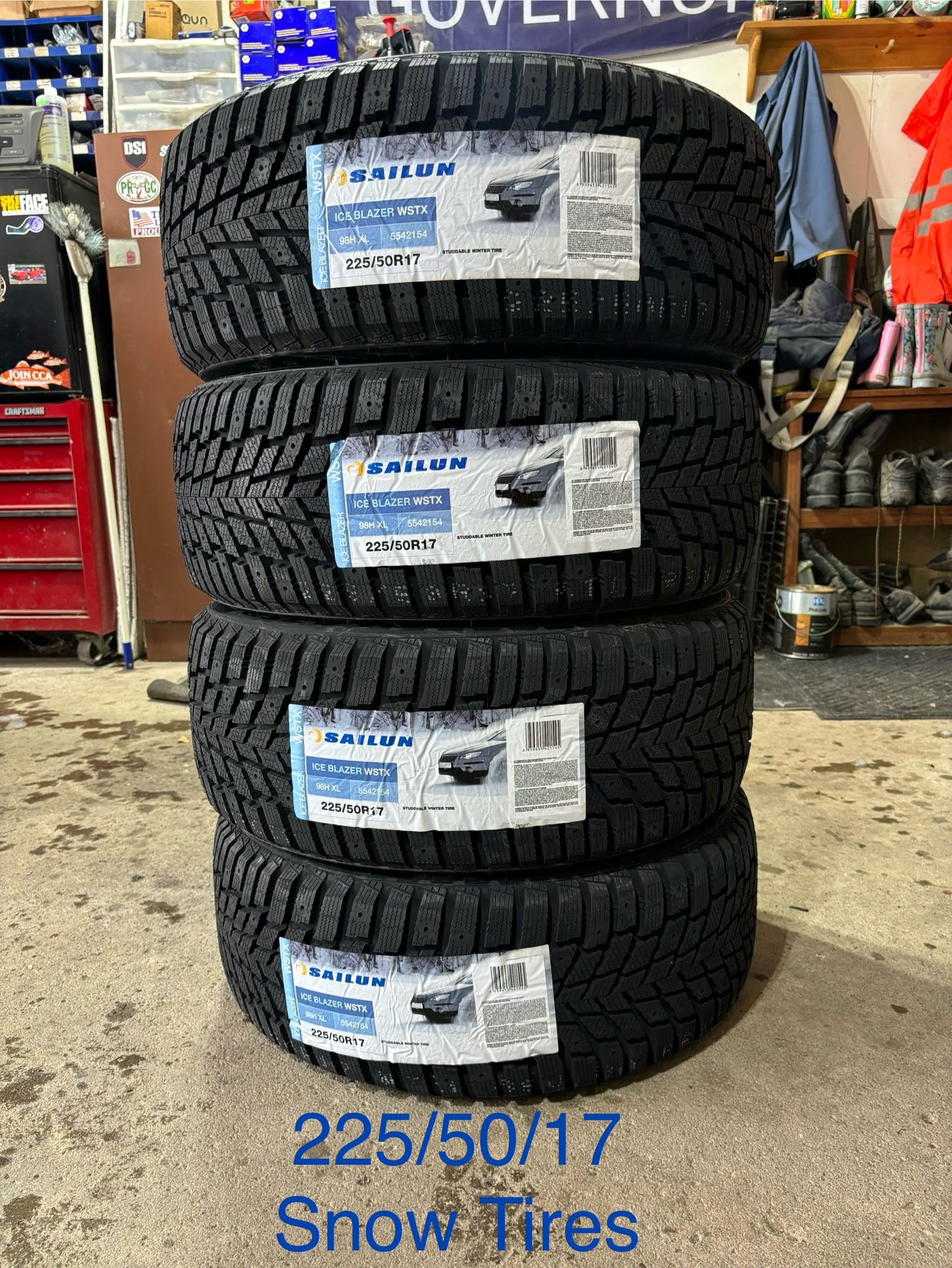 (4) - 225/50/17 Sailun Ice Blazer WSTX Snow Tires