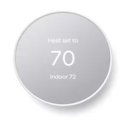 Google Nest Thermostat - Smart Programmable Wi-Fi Thermostat - Snow