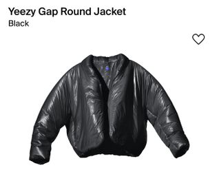 Yeezy Gap Round Jacket 'BLACK' size XXL